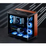 Case PC JONSBO TK-4 Black Wood – ATX| GPU 460mm| AIO 420mm| Kính 4mm